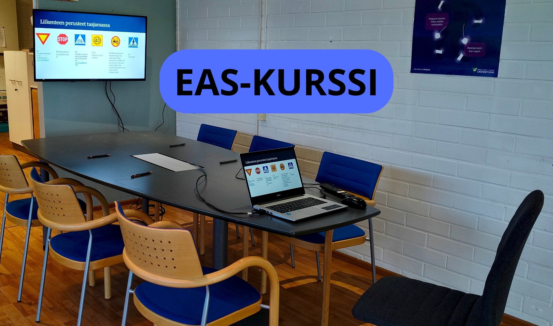 eas-kurssi, ensimmäisen ajokortin suorittajan teoriakurssi, verkkokurssi, luokkateoriatunti